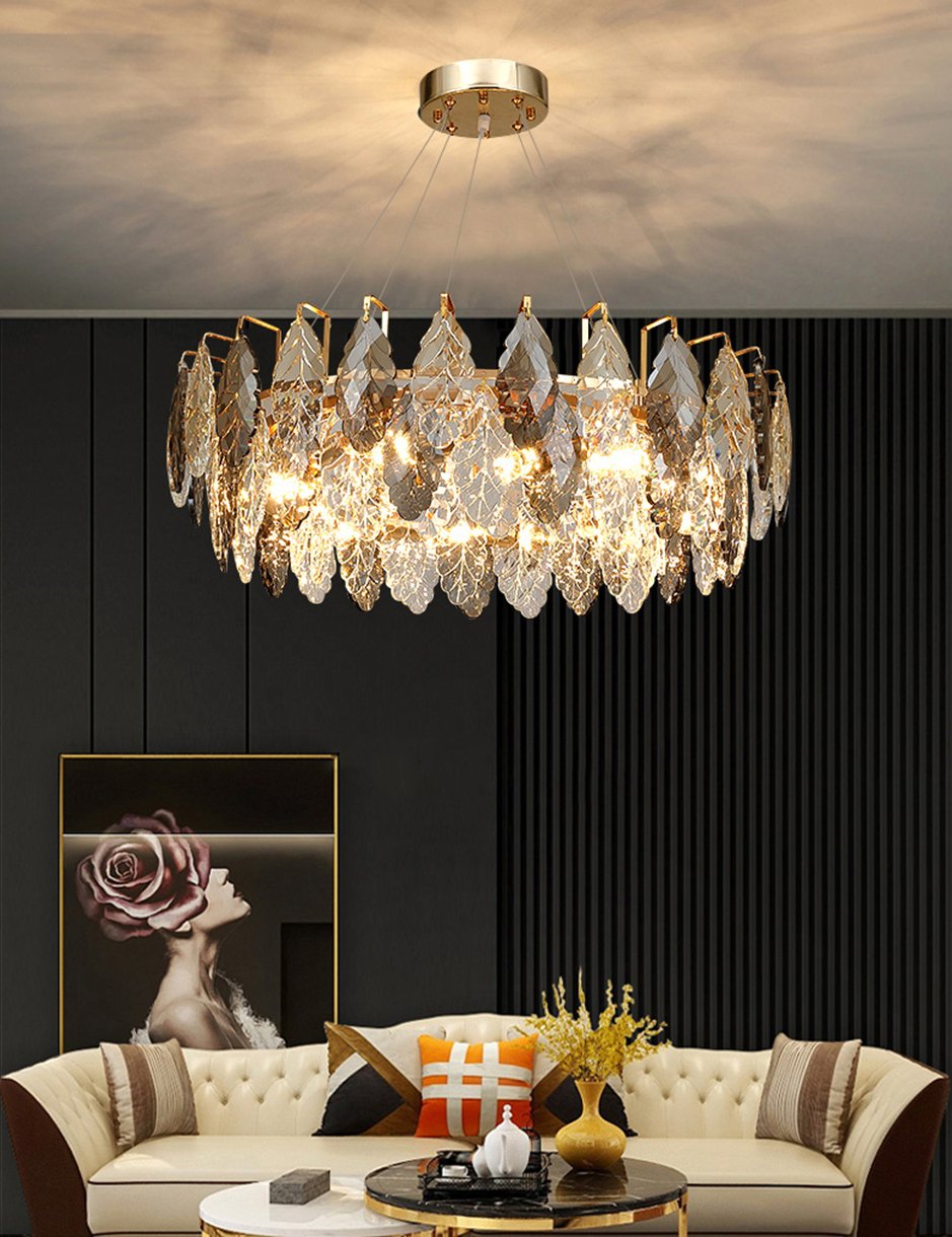 D8011P/R-1000 gold/smoky Подвесная люстра Delight Collection D8011P D8011P/R-1000 gold/smoky