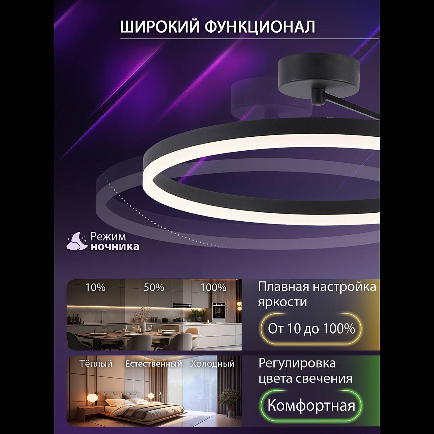 Светильник потолочный Natali Kovaltseva Finam LED LAMPS 81121/2C