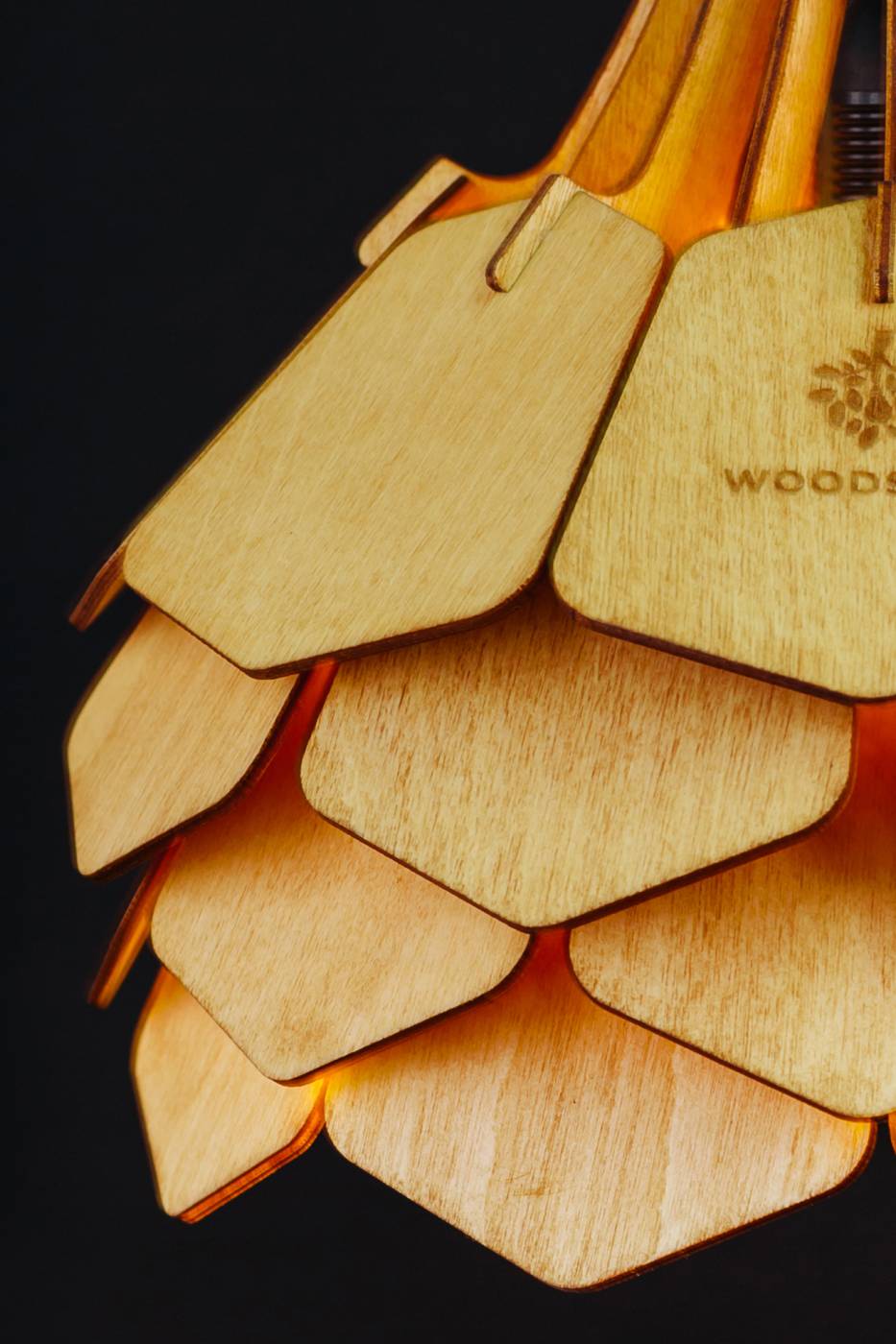 Светильник подвесной Woodshire Далиа 1235vi