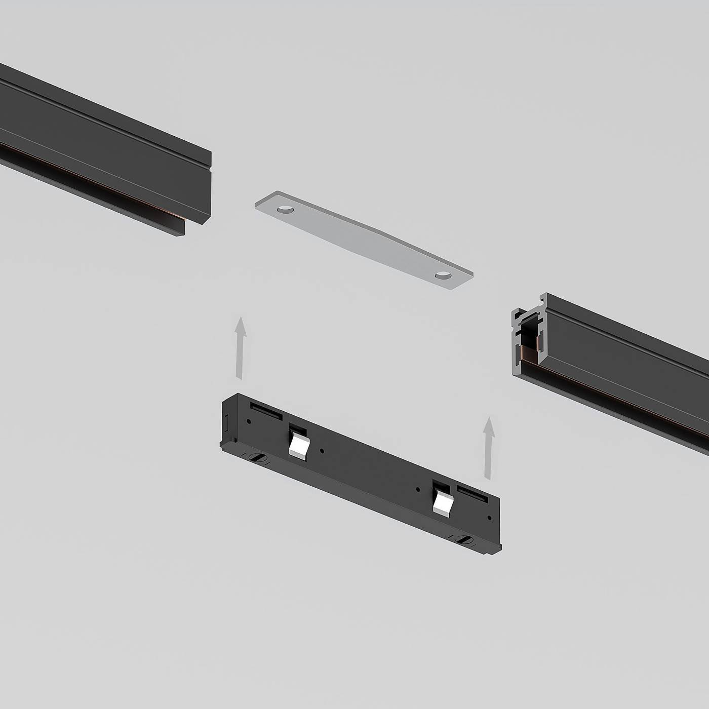 Коннектор для шинопровода Elektrostandard Mini Magnetic Mini Magnetic Прямой коннектор (черный) 95131/00