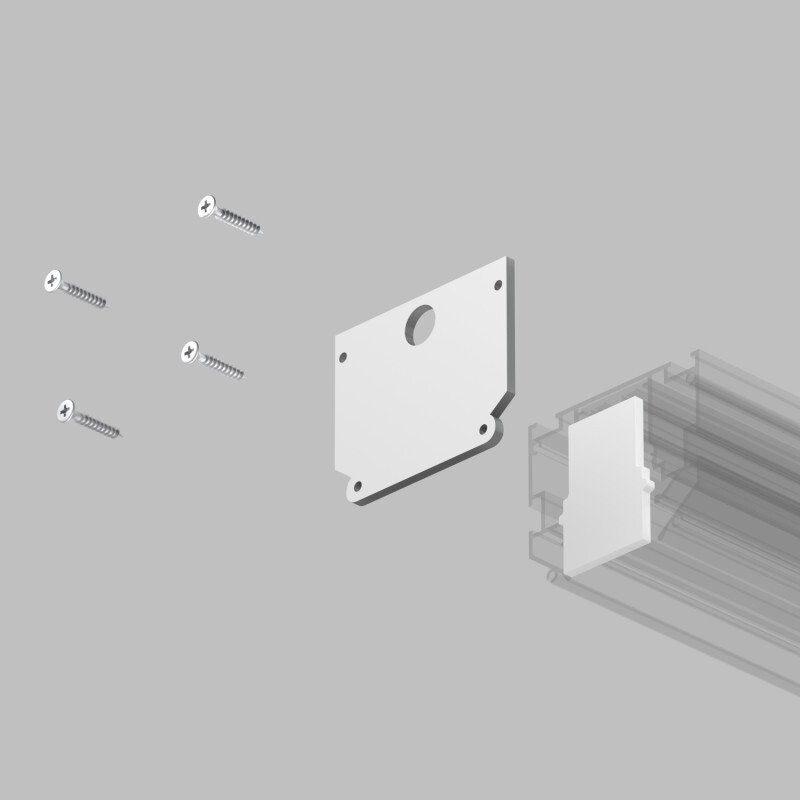 Комплект торцевых заглушек Denkirs Smart one TR2025-WH