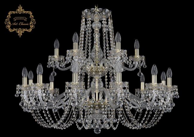 11.26.12+6.360.2d.Gd.B Подвесная хрустальная люстра 11.26 Art Classic 11.26.12+6.360.2d.Gd.B