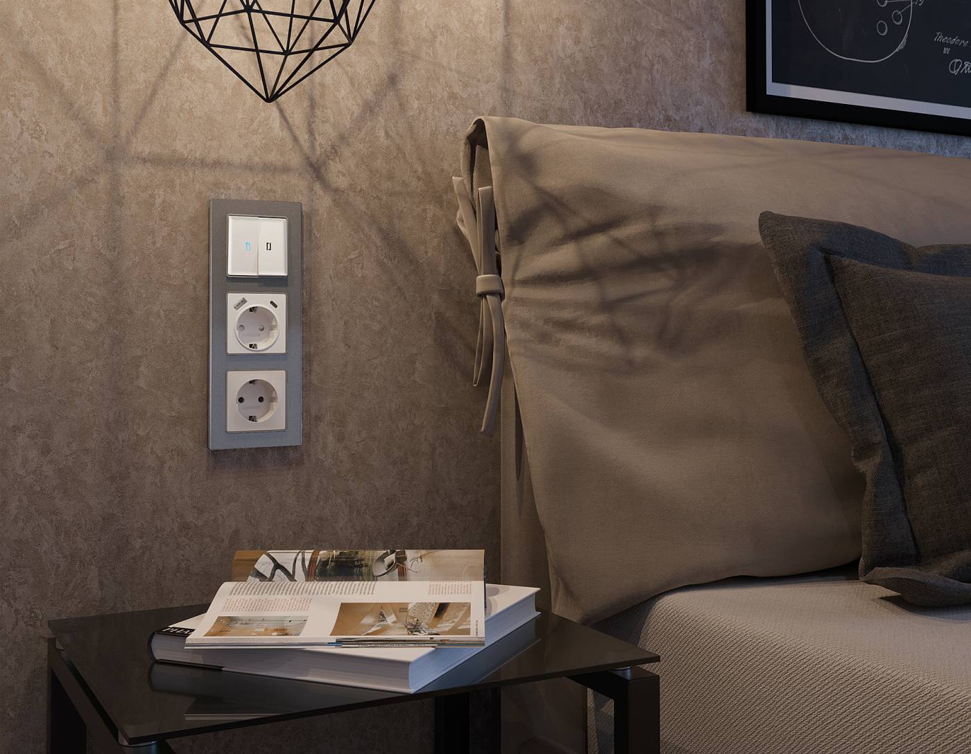 Рамка Ambrella Volt Platos Стекло органическое AF330651