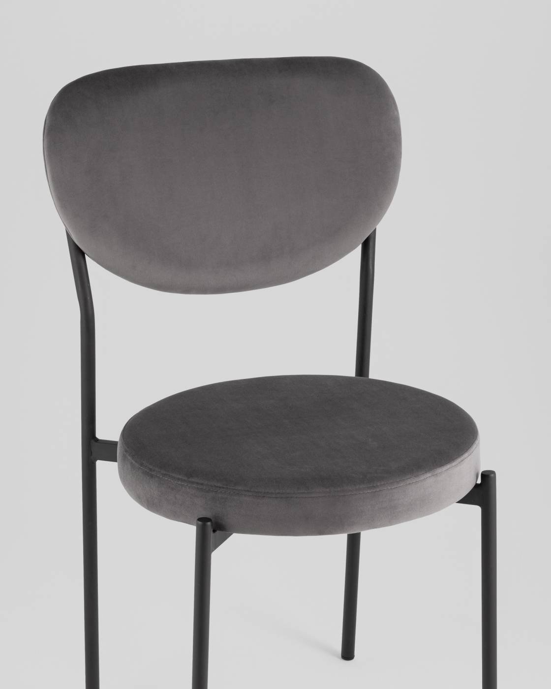 Обеденный стул Stool Group Барбара BARBARA grey velvet 40