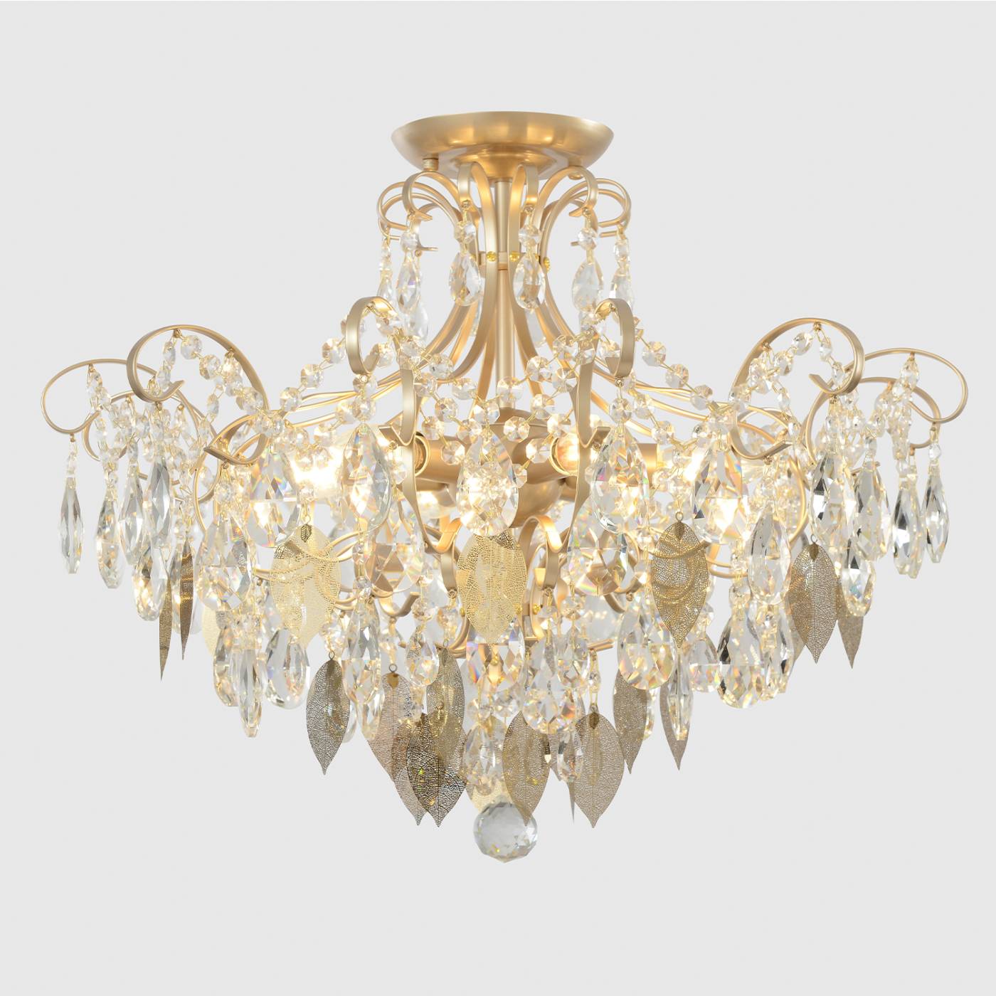 ESMIRALDA PL6 GOLD Потолочная люстра Crystal Lux Esmiralda ESMIRALDA PL6 GOLD