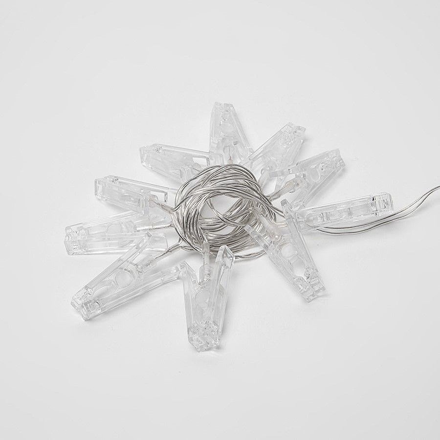 Гирлянда Uniel ULD-S0200-010/STB/2AA WARM WHITE IP20 CLIPS