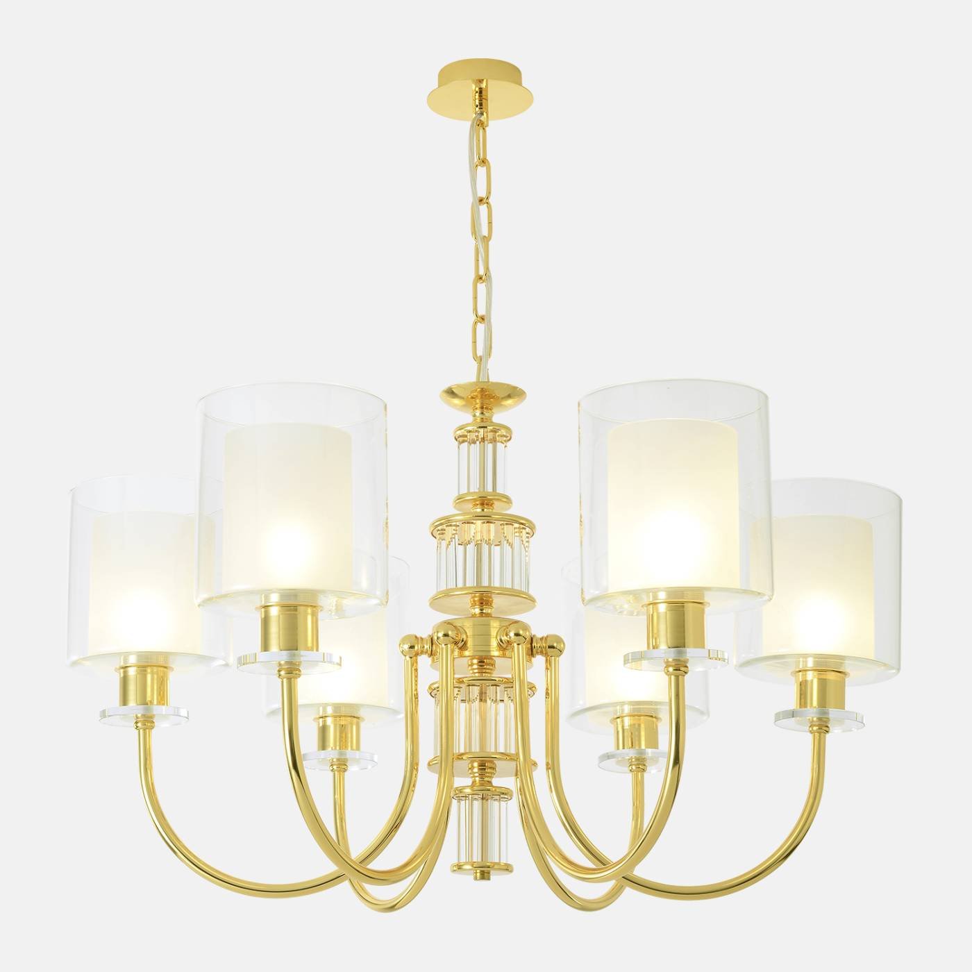 ELENA SP6 GOLD Подвесная люстра Crystal Lux Elena ELENA SP6 GOLD