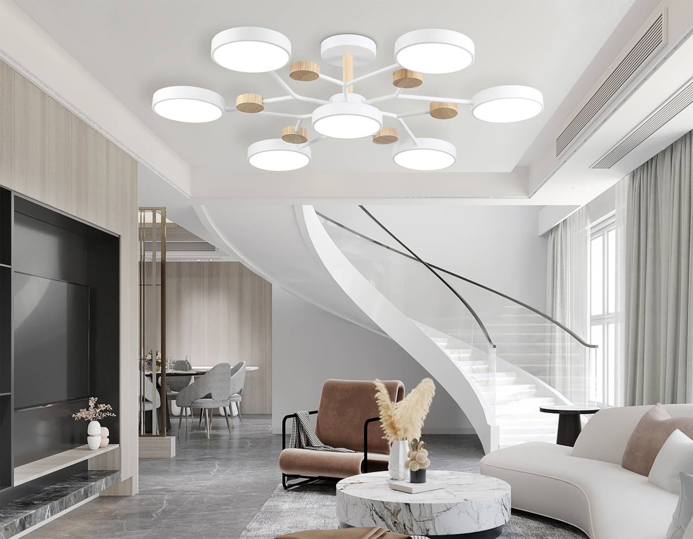 Потолочная люстра Ambrella LineTech FL4864