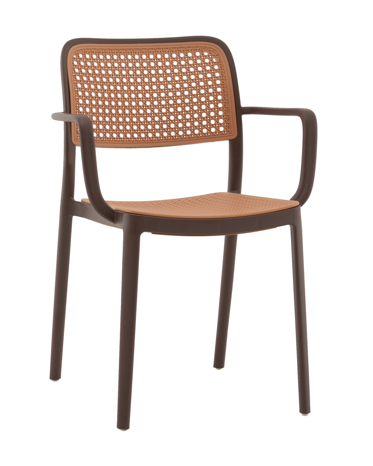 PP-297 brown 36025 Стул пластиковый Stool Group Yona PP-297 brown 36025