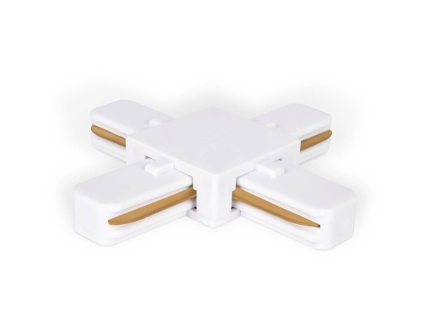 Коннектор Х-образный однофазный для соединения трековых шинопроводов Ambrella Track System GL7082