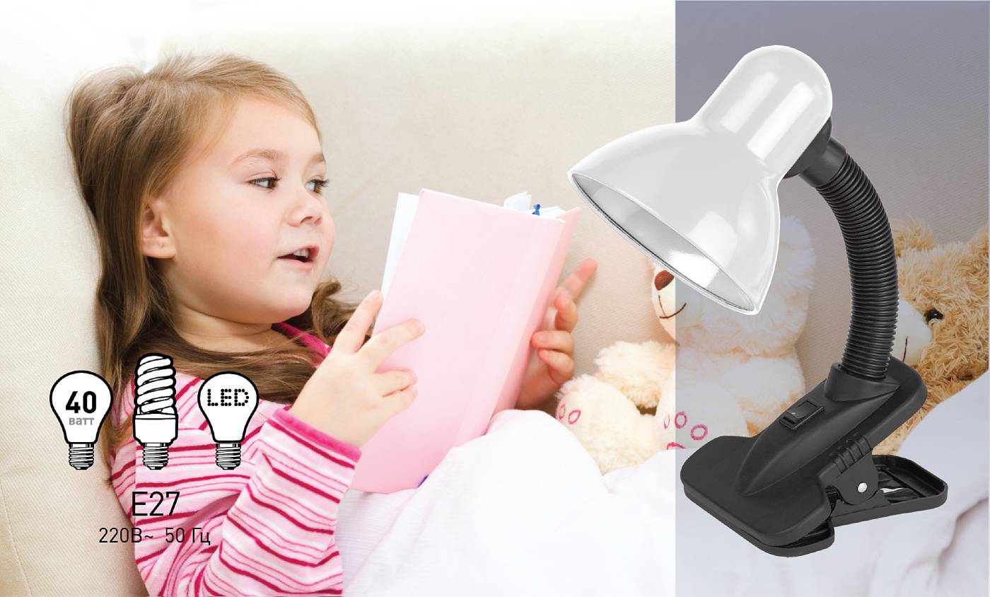 Офисная настольная лампа ЭРА N-102-E27-40W-BK