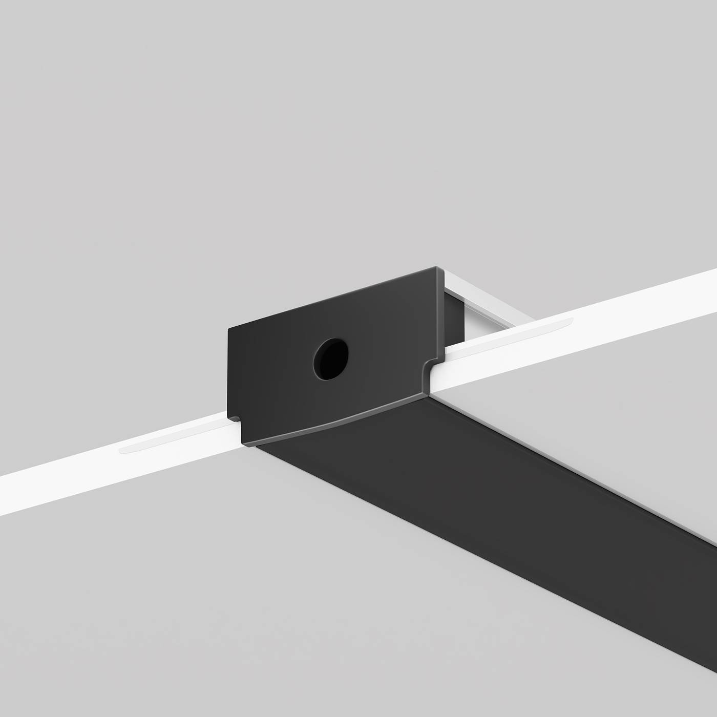 Комплект заглушек (для профиля 61х14) 2 шт., Maytoni Встраиваемый со скрытым фланцем профиль 642013