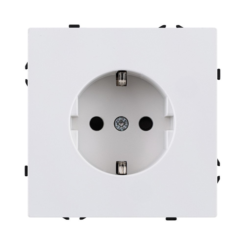 EC-014WG Розетка штепсельная SCHUKO 16A/250 В, белый глянцевый Kollinger Eclipse EC-014WG