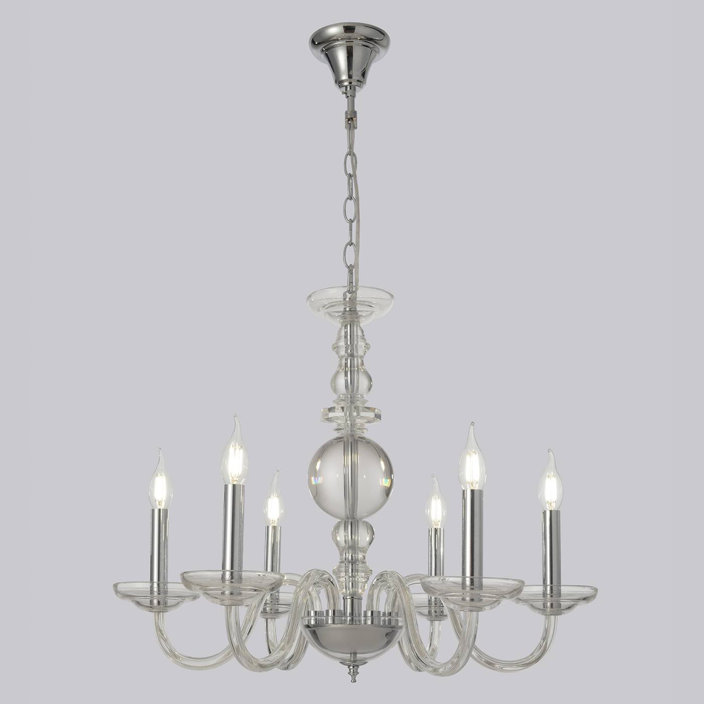 Подвесная люстра Crystal Lux Arabesque ARABESQUE SP6 CHROME