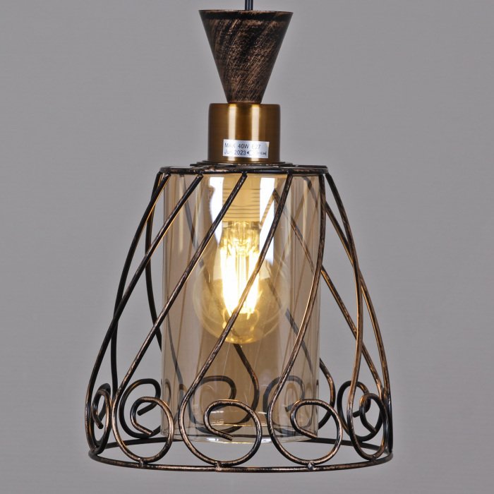 Подвесной светильник 03609-0.4-03 BK+GD
