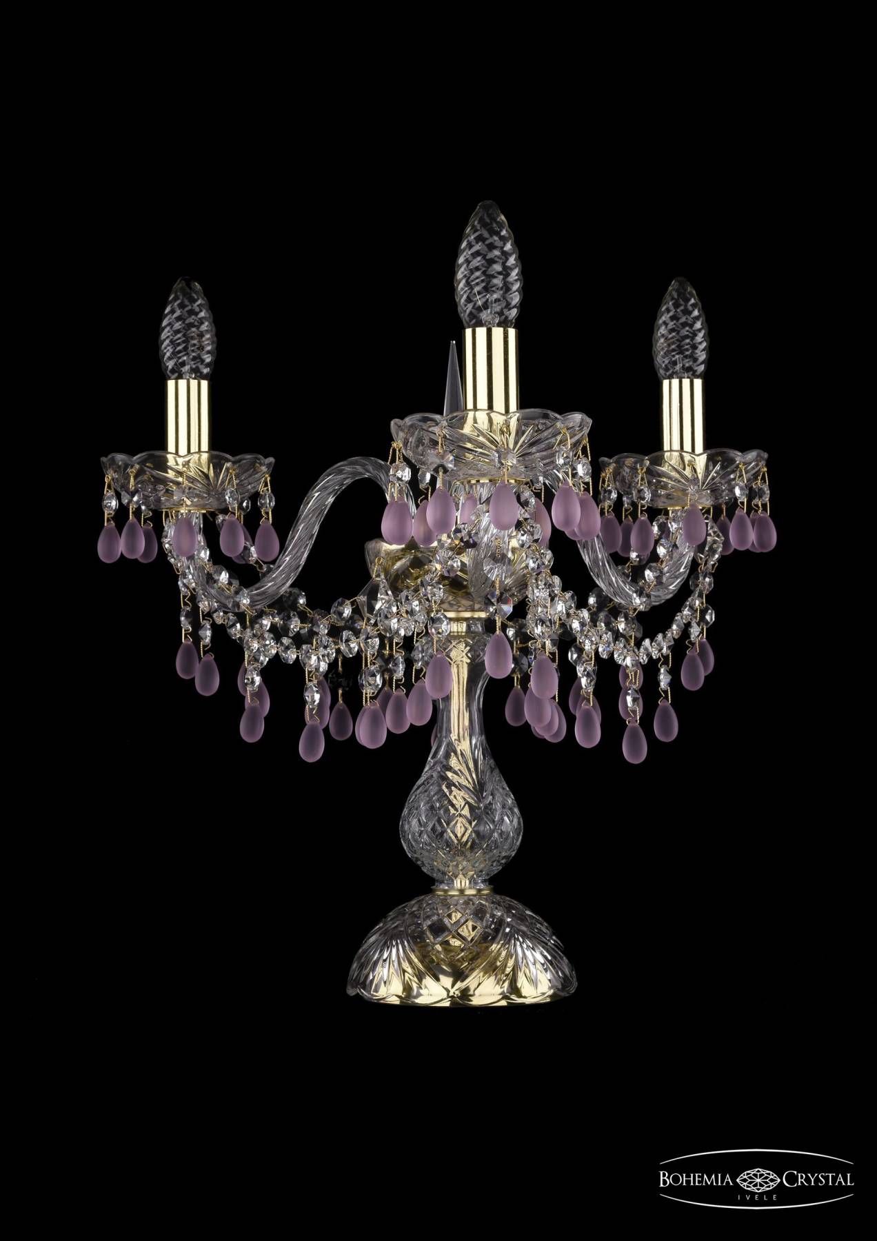 1410L/3/141-39 G V7010 Настольная лампа Bohemia 1410 1410L/3/141-39/G/V7010