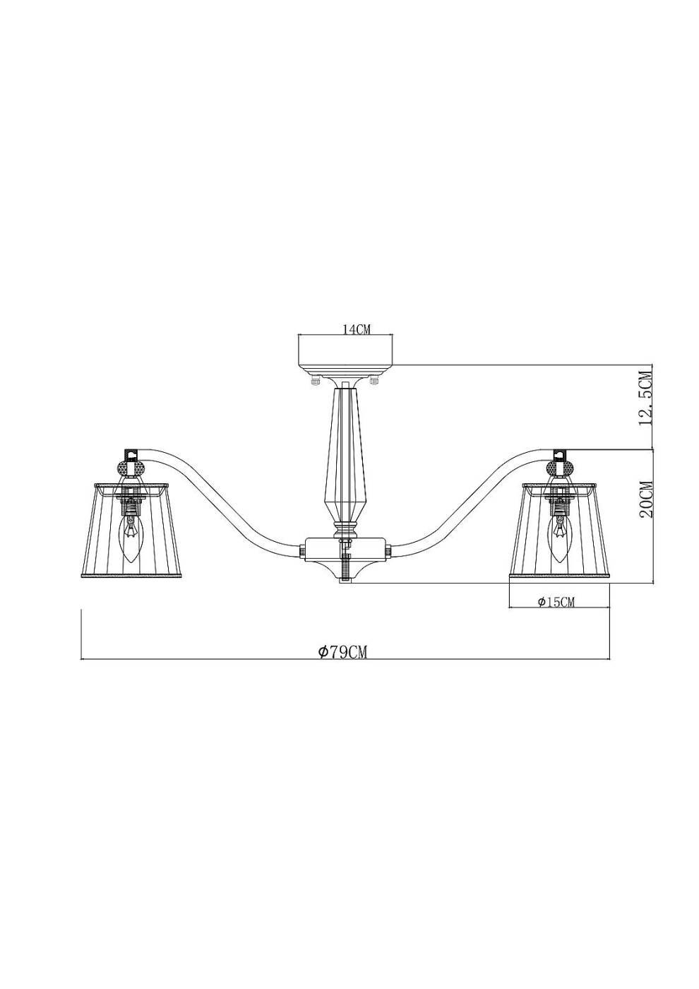 Потолочная люстра Arte Lamp Talitha A4047PL-8CC
