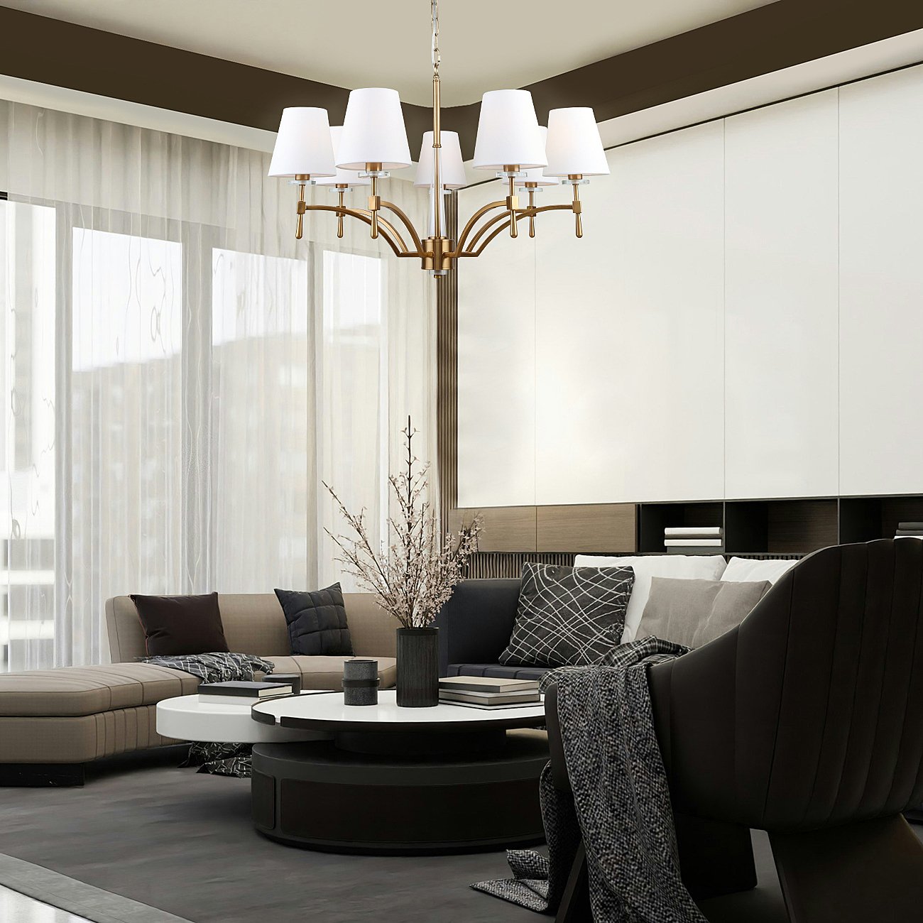 10163/7PL Подвесная люстра Escada Suite 10163/7PL