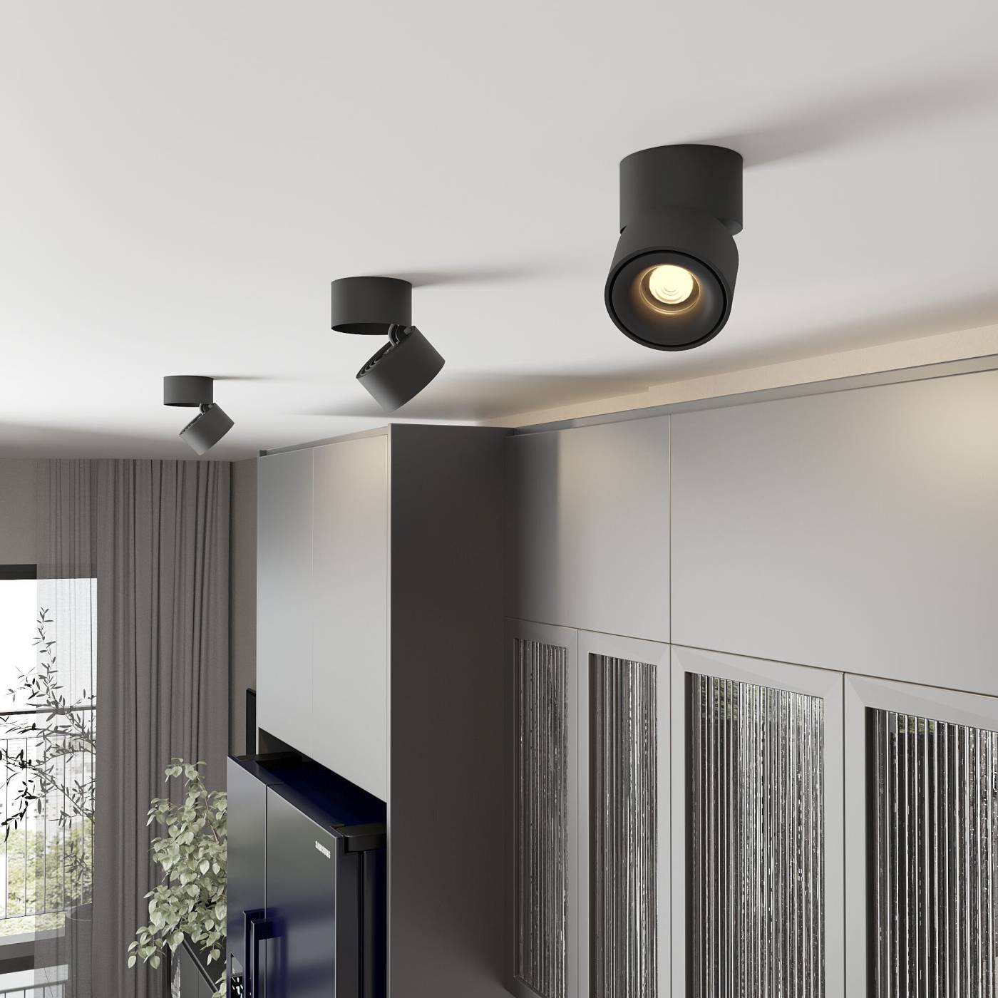 DLR031 15W 3000K черный матовый Накладной светильник Elektrostandard Klips DLR031 15W 3000K черный матовый