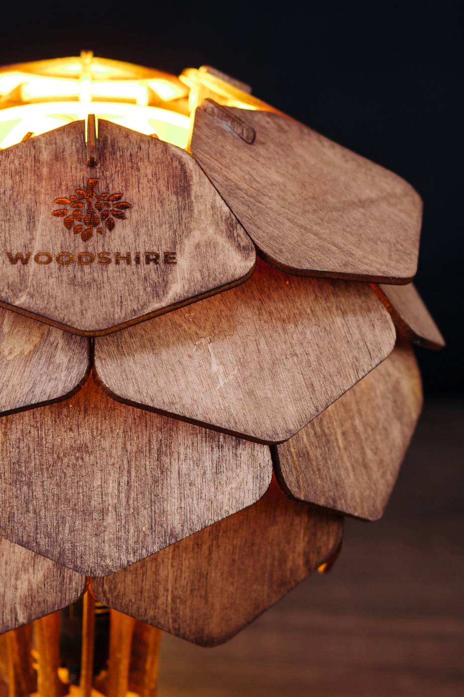 Настольная лампа Woodshire Астеко 1330pl/1