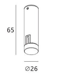 IT010-4015 black Потолочный крепеж к системе FANTOM Italline IT010-4015 black