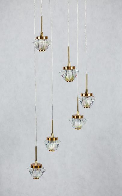 Люстра каскадная Gerhort G52140 G52143/6BRS RNB