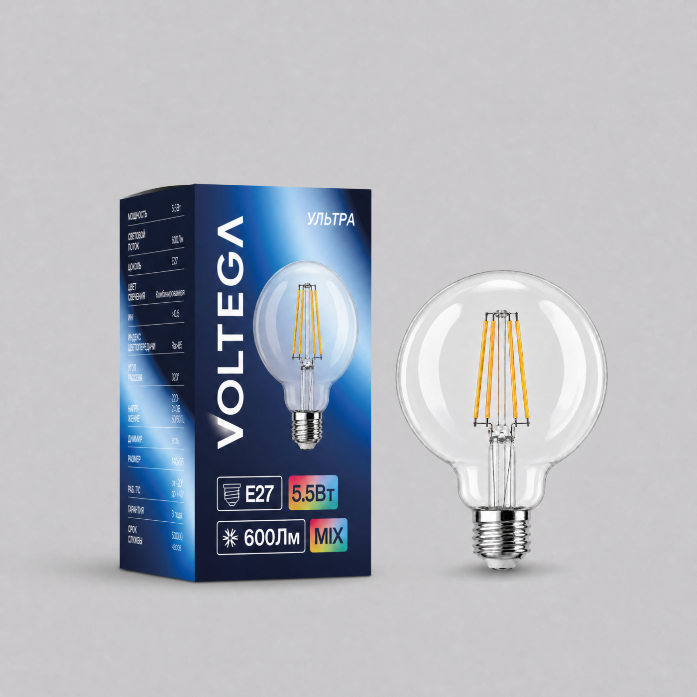 3032 Светодиодная лампочка Wi-Fi smart Voltega 3032