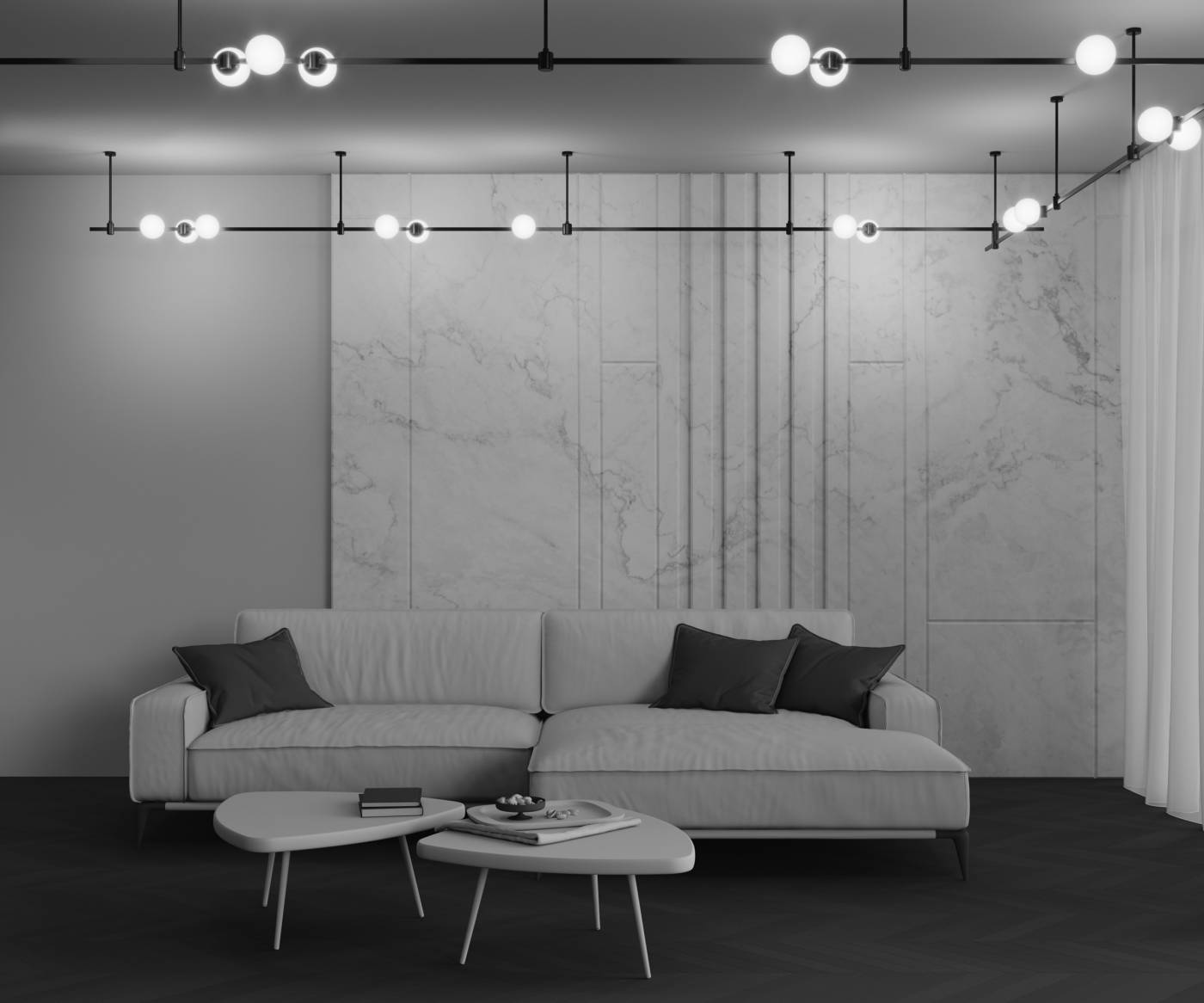 Трековый светильник Luna Maytoni TR229-1-5W4K-B