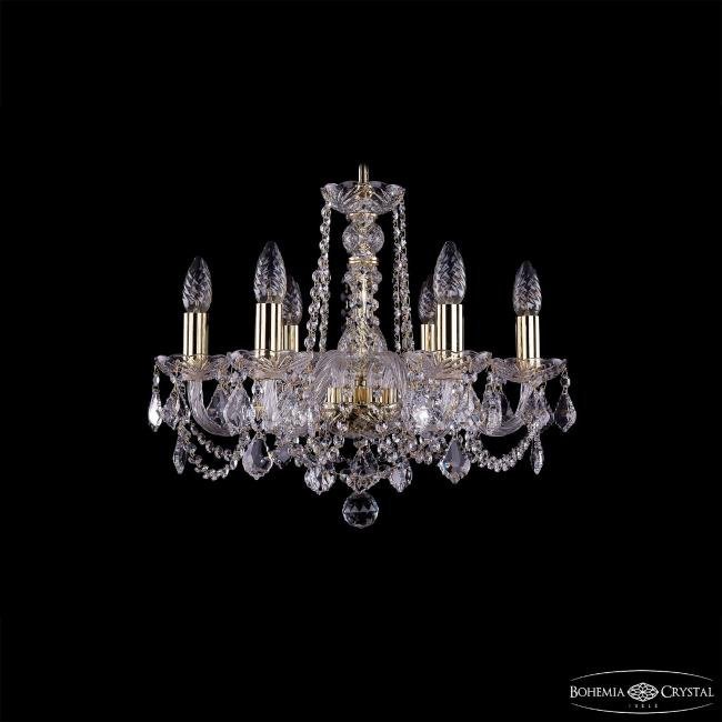 Подвесная хрустальная люстра 1402 Bohemia 1402/6/160 G Leafs