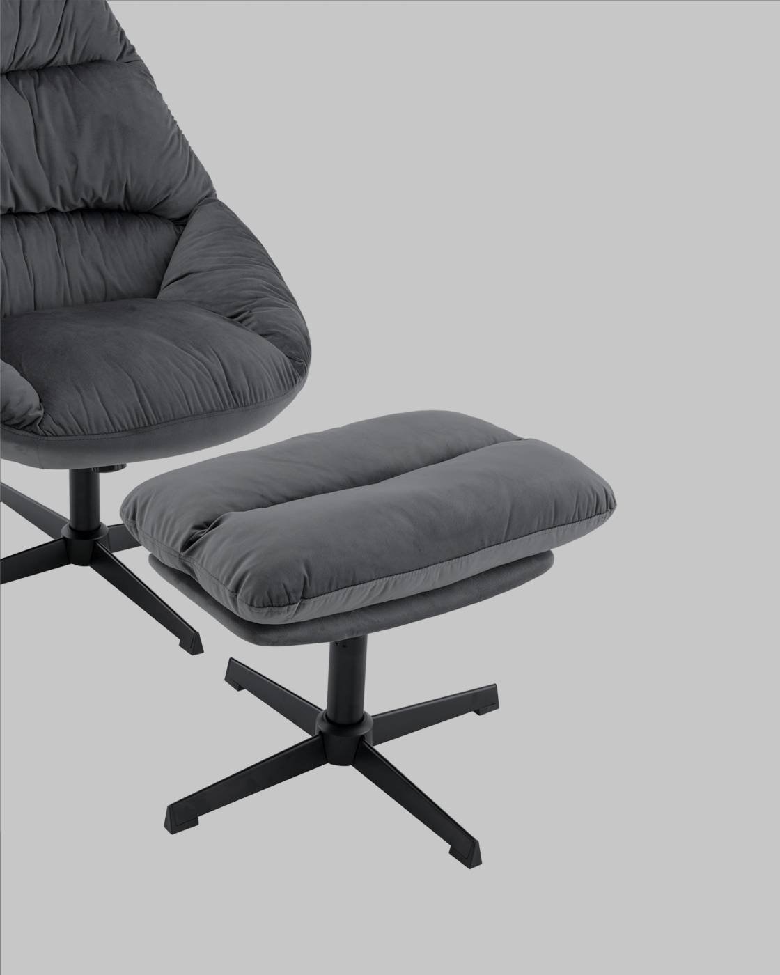Кресло Stool Group Оррелл QH-8347KT-OT HLR-21 dark grey