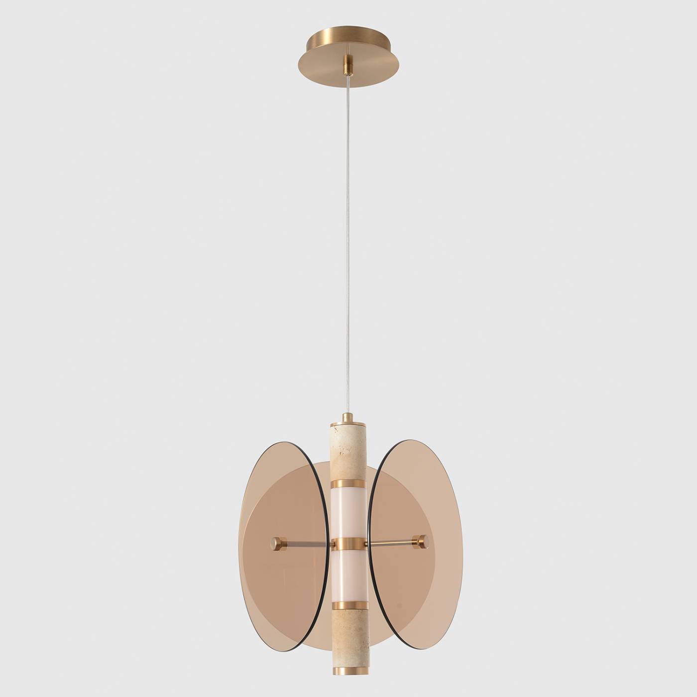 Светильник подвесной Crystal Lux Amarillo AMARILLO SP12W LED BRASS