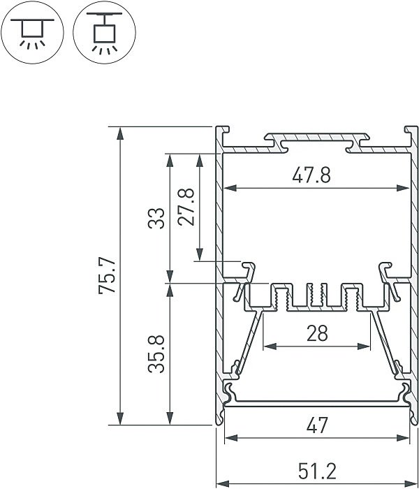 Профиль Arlight Arh-Line 044874