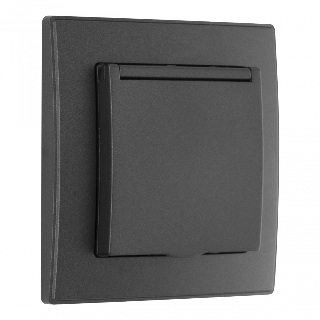 SET06-1-41-1 black Розетка Arte Milano Set06-1 SET06-1-41-1 black
