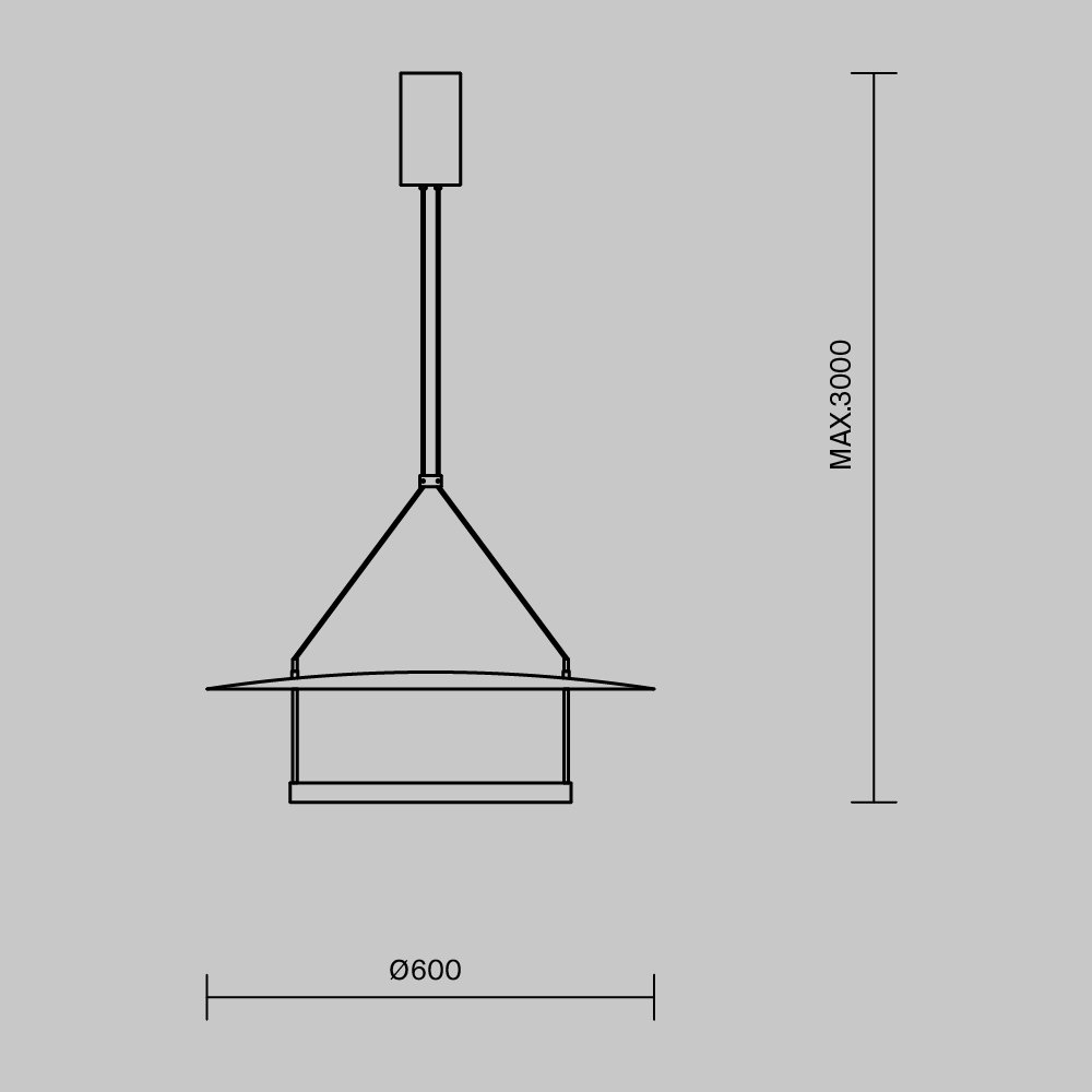 MOD280PL-L30B3K Светильник подвесной Maytoni Ambience MOD280PL-L30B3K