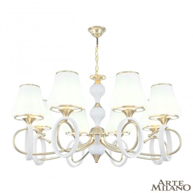 302387/8 Wh/Gd Подвесная люстра Arte Milano Florentia-2387 302387/8 Wh/Gd