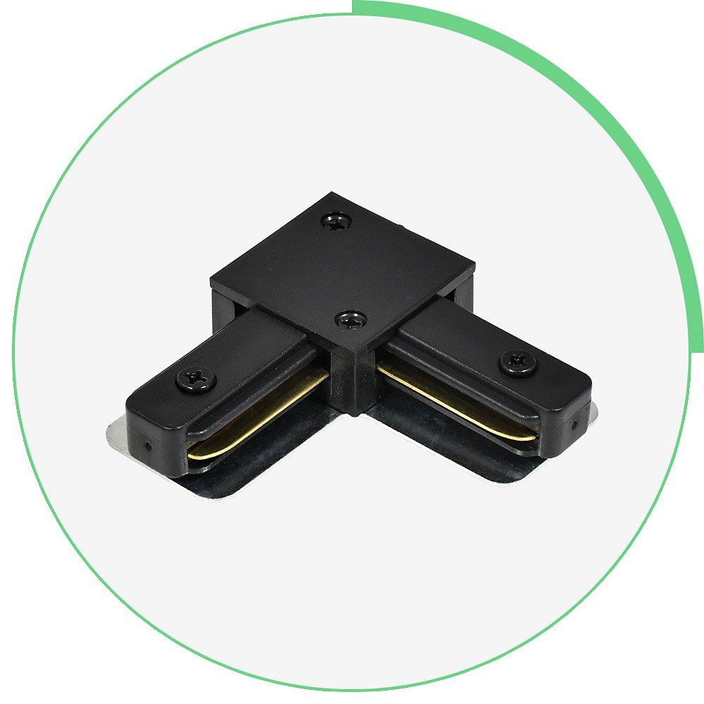 Коннектор L-образный для накладного шинопровода Hesby Lighting Skylite HSBL_0005