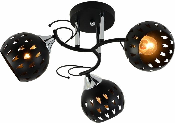 Потолочная люстра 01314-0.3-03 BK+CR