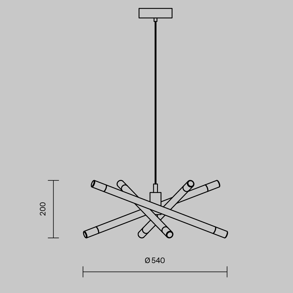 FR6130PL-L24B Подвесная люстра Freya Wands FR6130PL-L24B