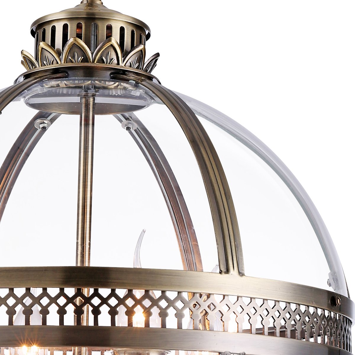 KM0115P-4M antique brass Подвесная люстра Delight Collection Residential KM0115P-4M antique brass
