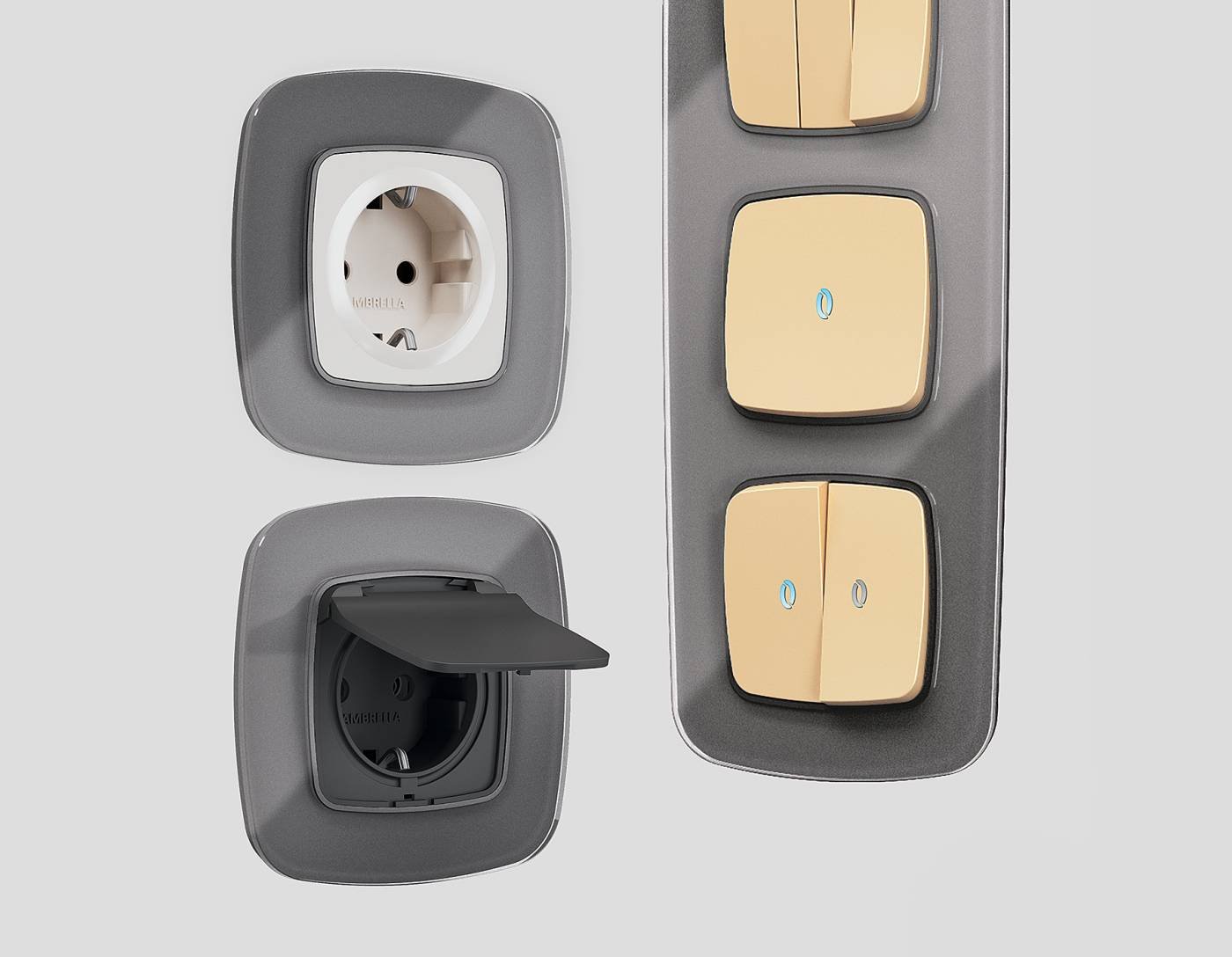 Рамка Ambrella Volt Radian Стекло органическое OF320654