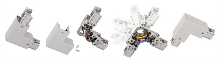 710037 Коннектор для 3-х фазной трековой системы Deko-Light D Line 710037