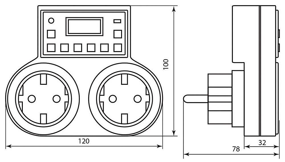23236 Розетка Feron TM25 23236