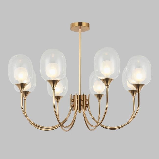 70217/8 латунь Потолочная люстра Eurosvet Spritz 70217/8 латунь