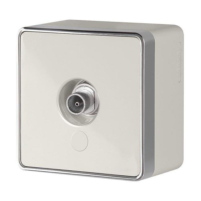 Розетка Werkel Накладные механизмы Gallant слоновая кость W5083003/ ТВ-розетка оконечная Gallant (слоновая кость)
