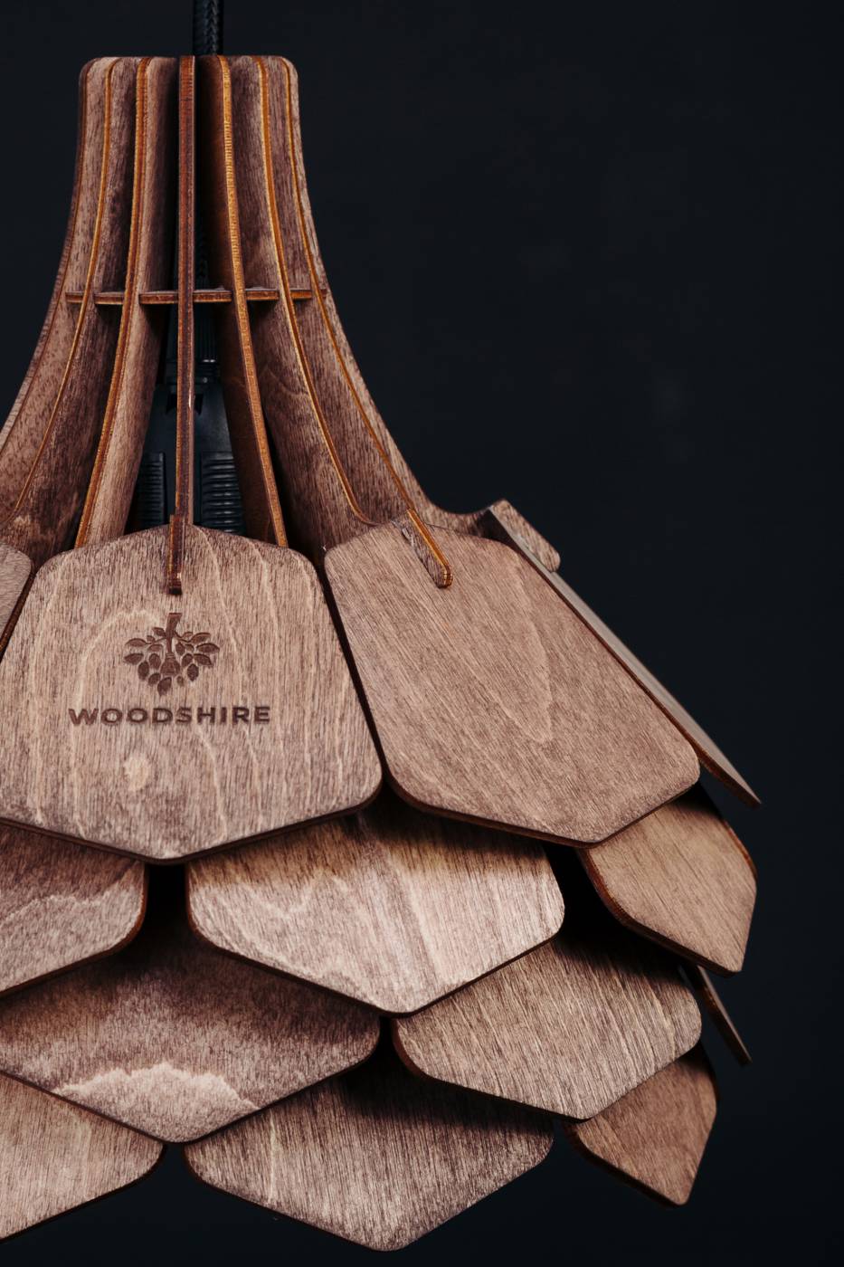 Светильник подвесной Woodshire Далиа 1235pl