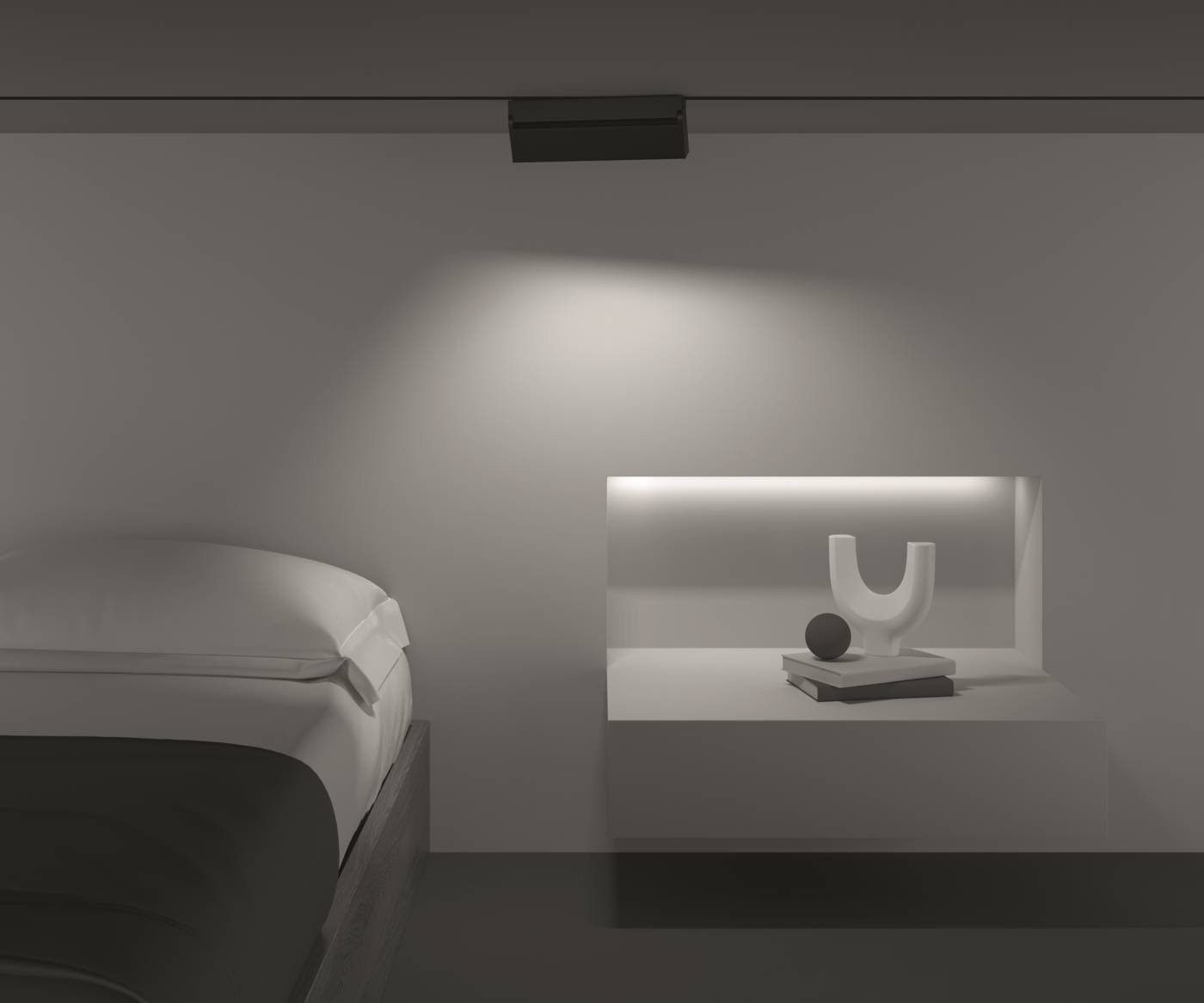 Трековый светильник Maytoni Points Rot Gravity TR077-2-20W4K-B