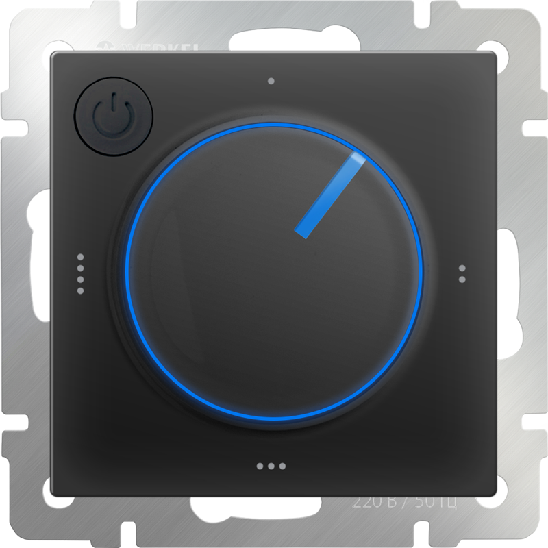 Werkel W1151108/ Терморегулятор электромеханический для теплого пола (черный)