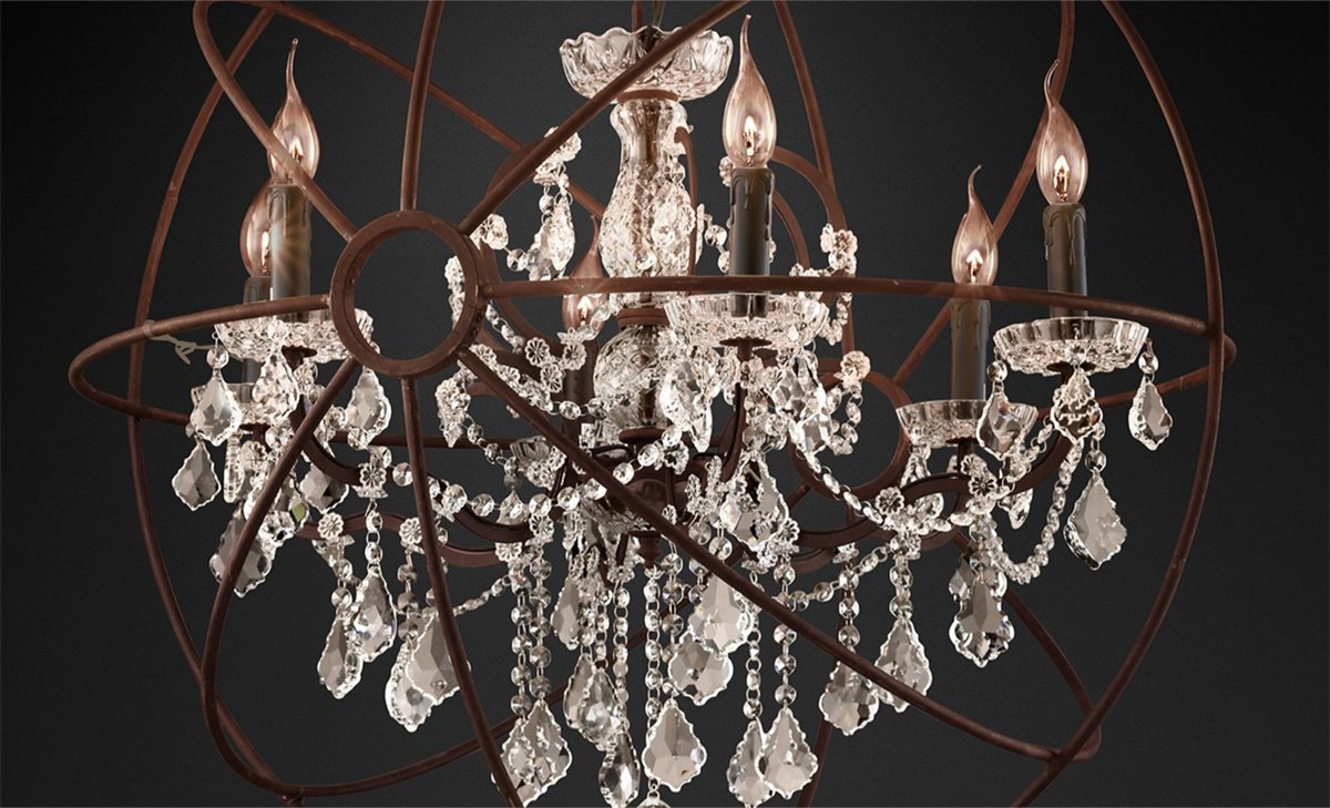 5014-D6 rusty Подвесная люстра Delight Collection Foucault'S Orb 5014-D6 rusty