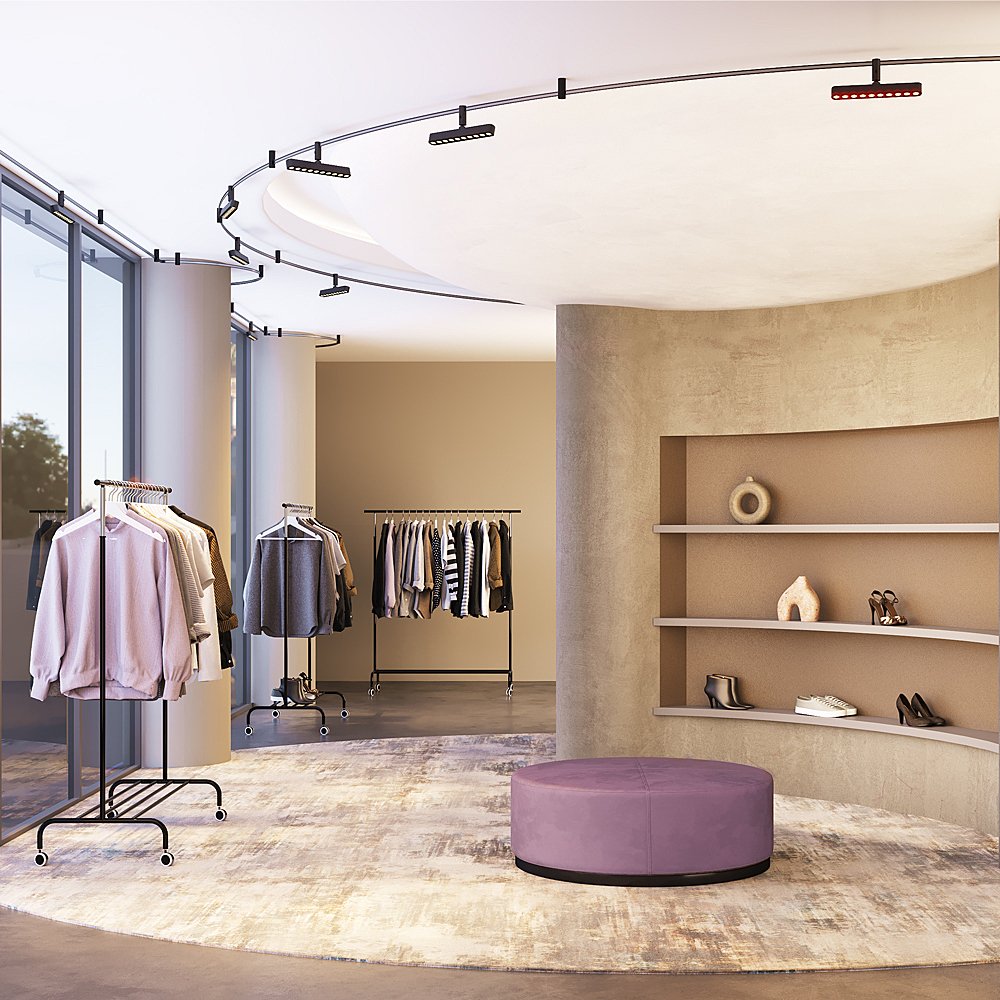 Трековый светильник Maytoni Points Rot TR203-1-10W3K-S-B