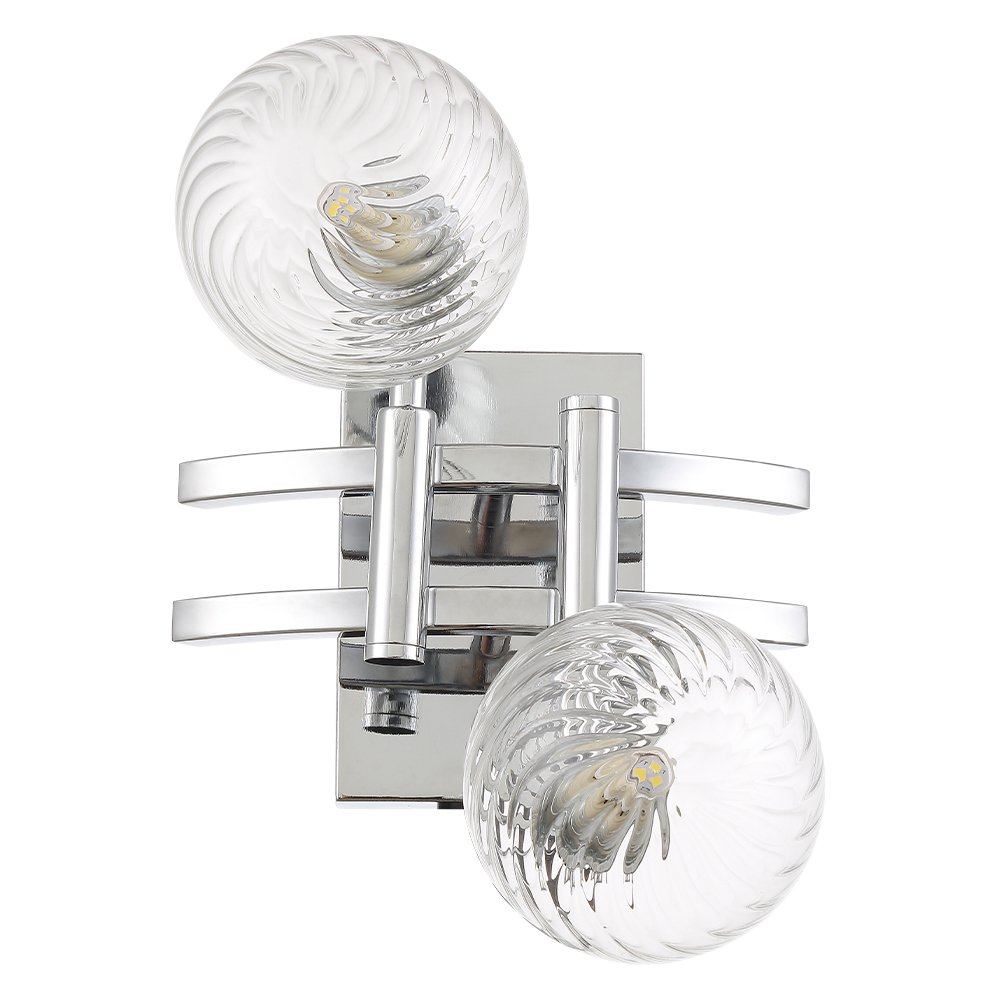 LUXURY AP2 CHROME Настенное бра Crystal Lux Luxury LUXURY AP2 CHROME